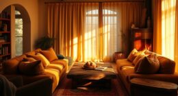 warm lighting creates cozy ambiance