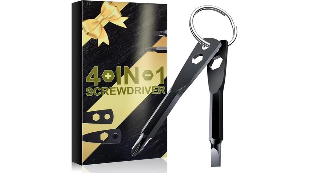 multipurpose men s keychain screwdriver