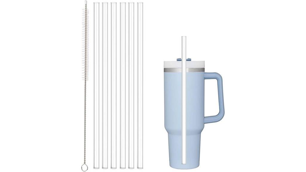 stanley tumbler reusable straws