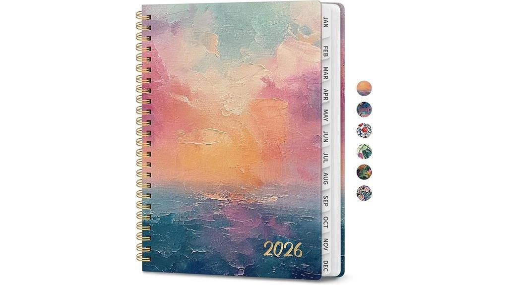 sunset sunset hardcover planner