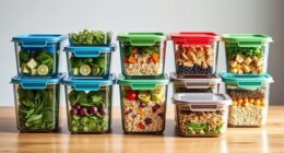 top glass meal storage