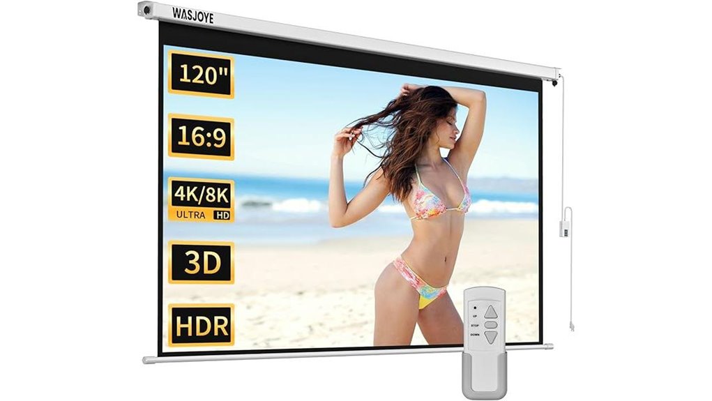 120 inch electric projector screen