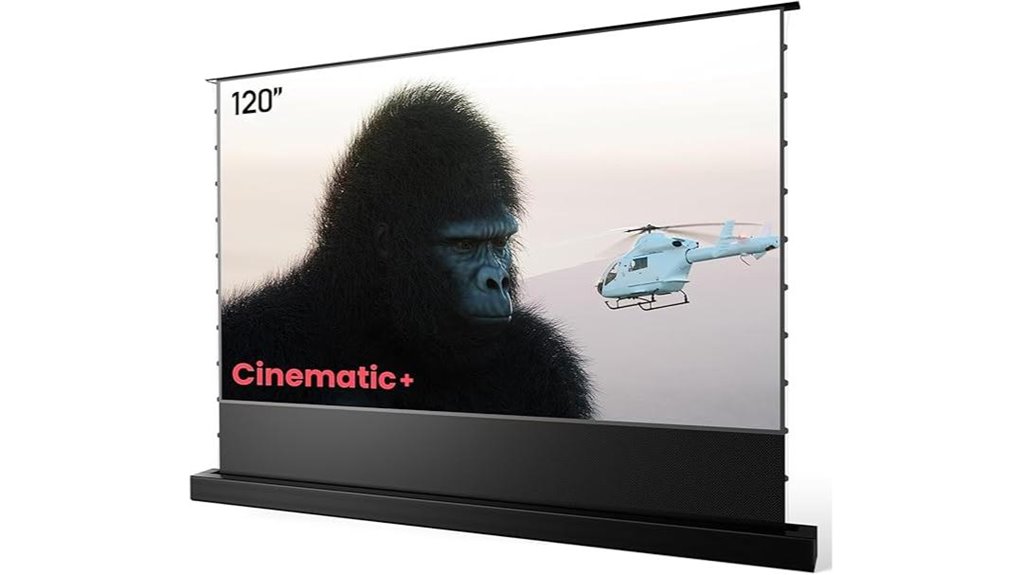 120 inch motorized projection screen