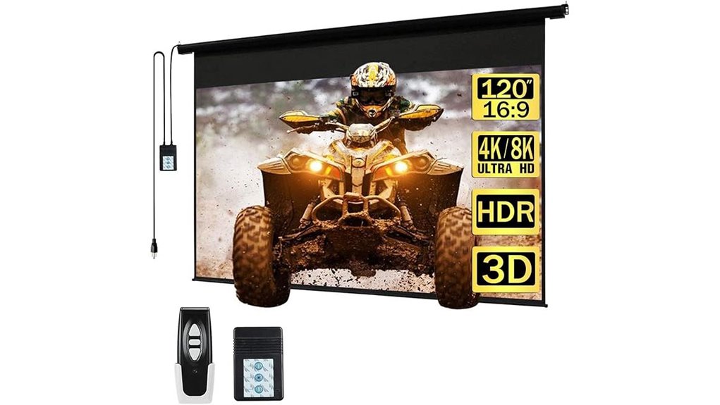 120 inch motorized screen
