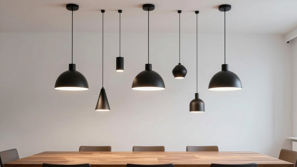adjust pendant heights appropriately