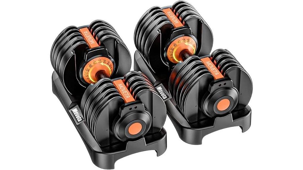 adjustable 52 5 lb dumbbells