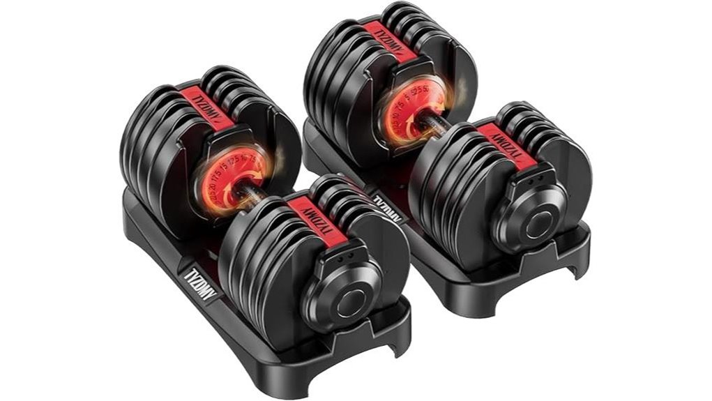 adjustable dumbbells 52 5lbs