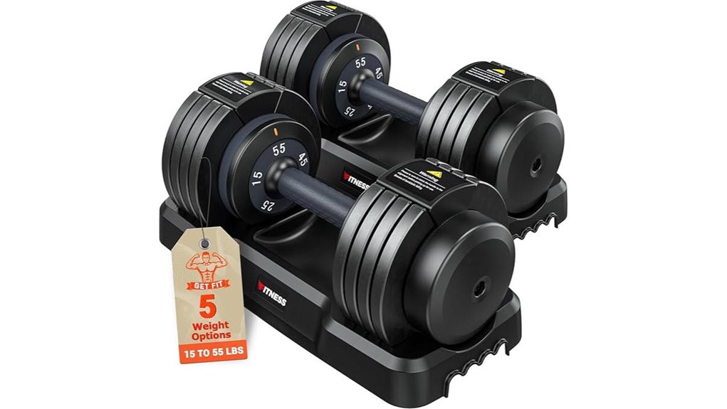 adjustable dumbbells for home