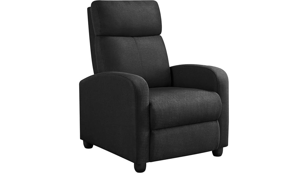adjustable fabric recliner
