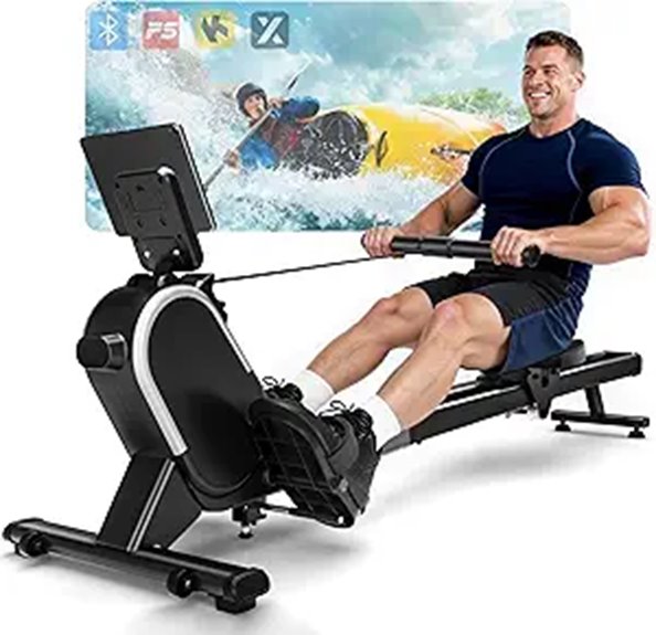 adjustable magnetic rowing machine