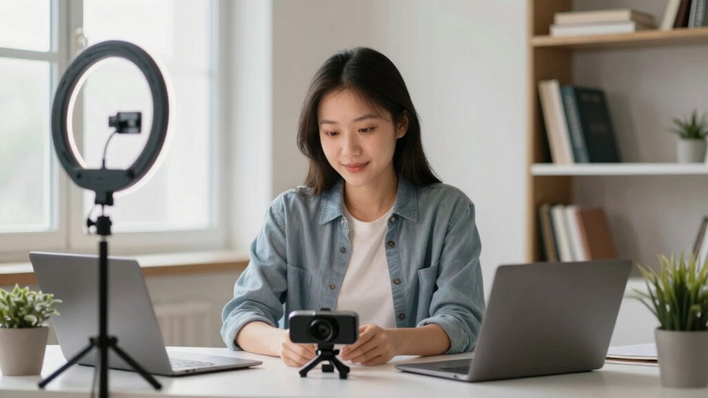 balanced casual professional backdrop