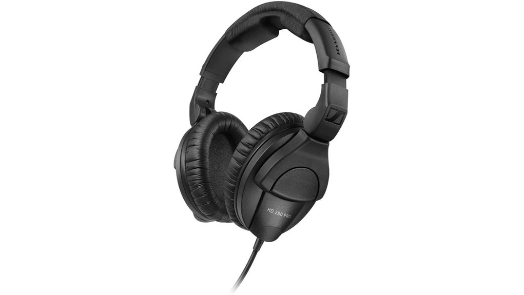 black sennheiser headphones