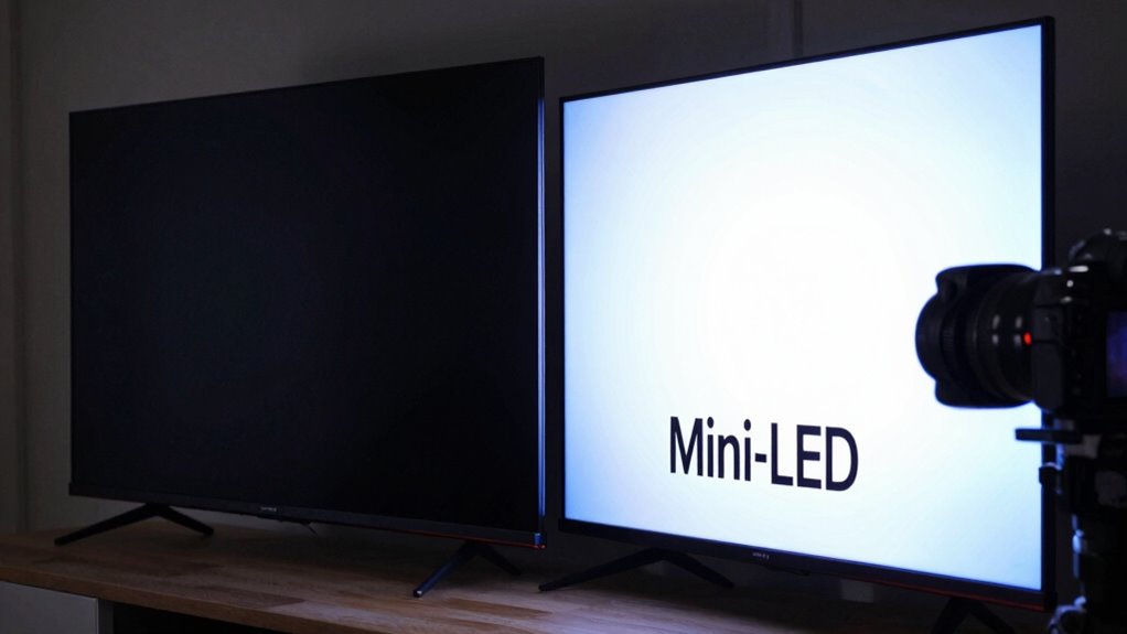 brightness comparison oled vs mini led