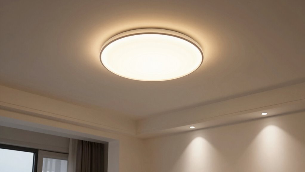 ceiling mounted versus built in