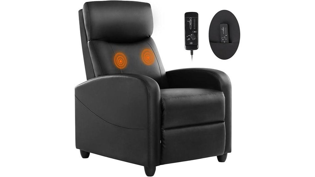 comfortable cushioned recliner