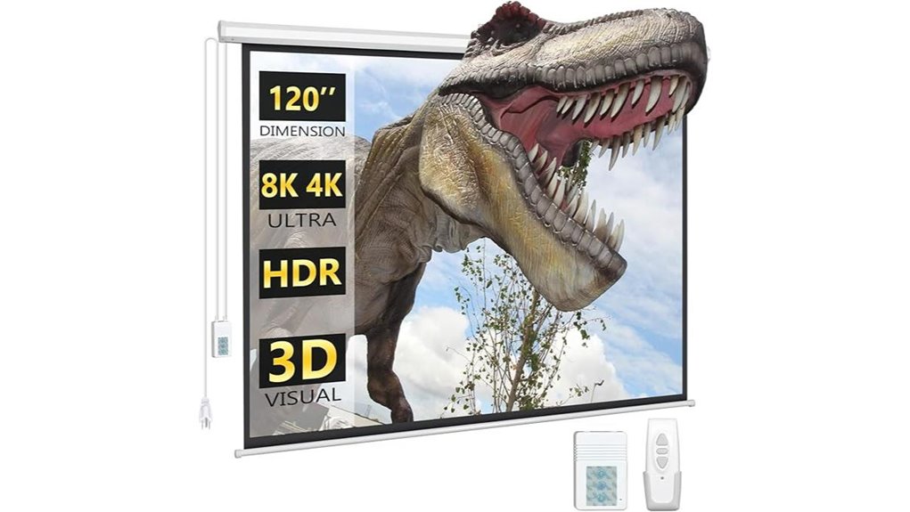 electric motorized projector screen