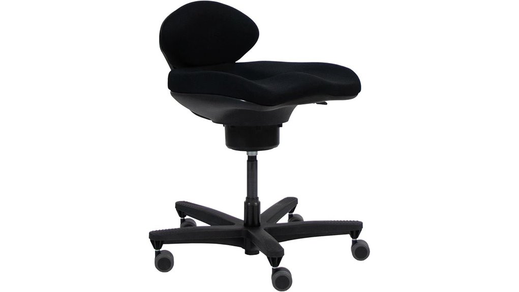 ergonomic armless office chair