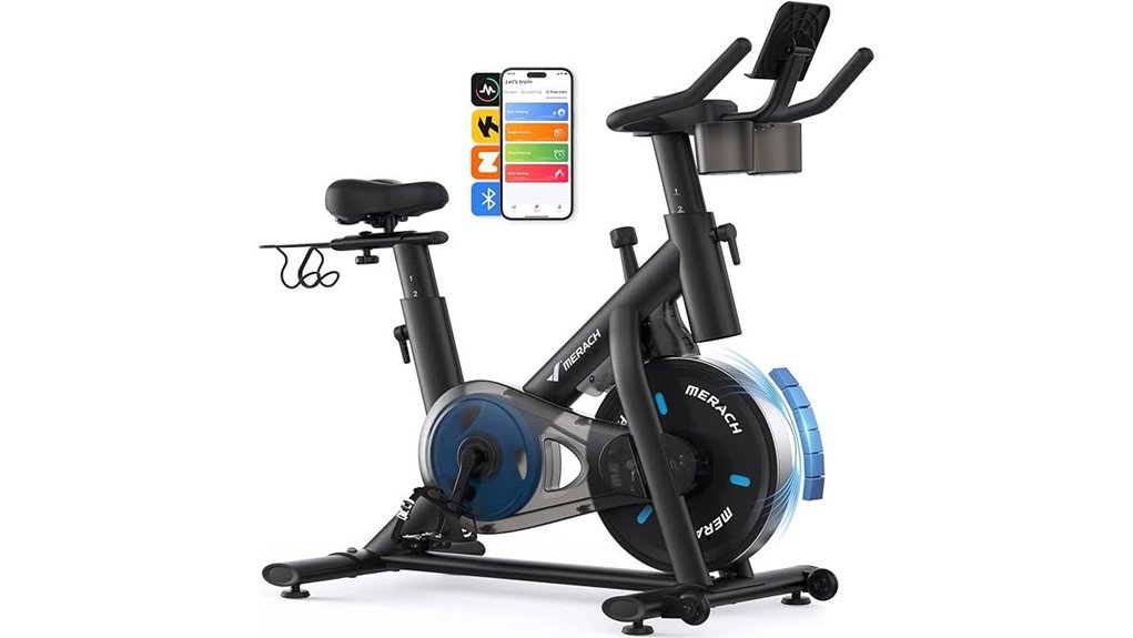 exercise bike with accessories