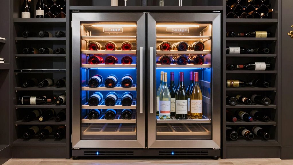 flexible spacious wine storage