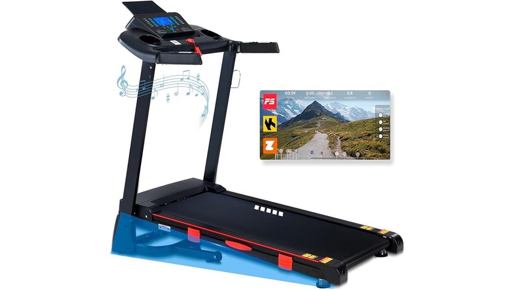 foldable treadmill with bluetooth