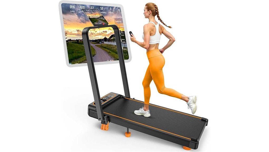 foldable treadmill with features