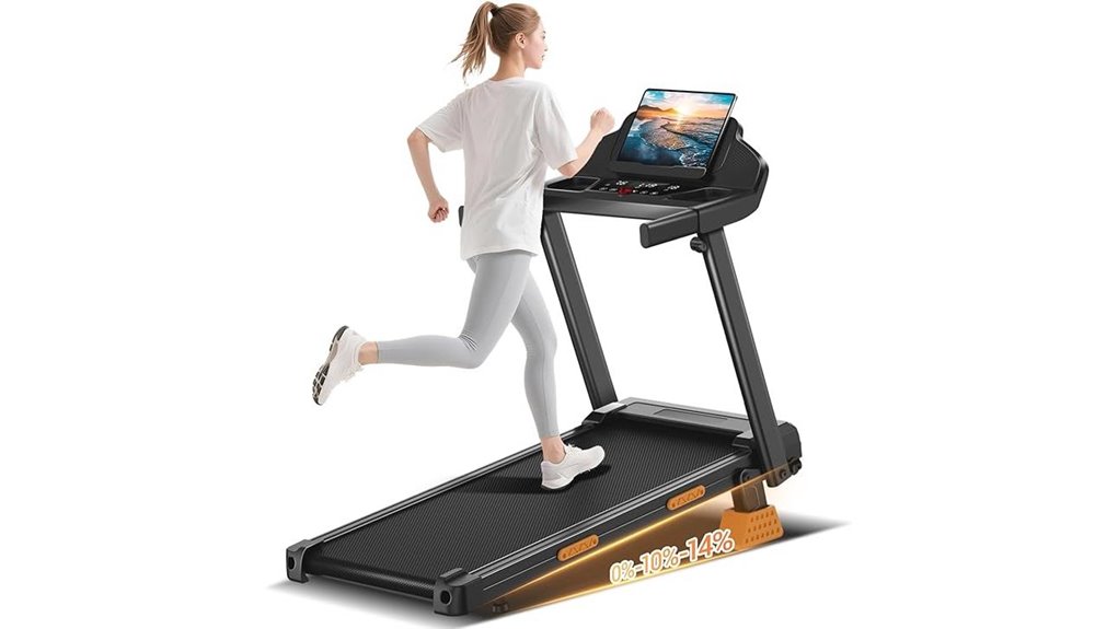 foldable treadmill with incline