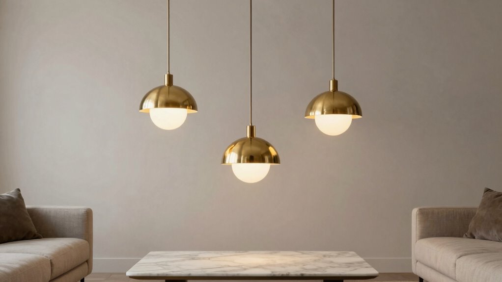 harmonious pendant height styling