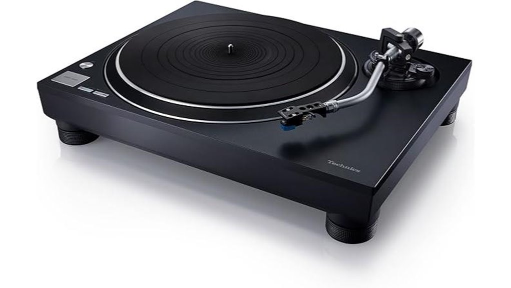high fidelity turntable with cover
