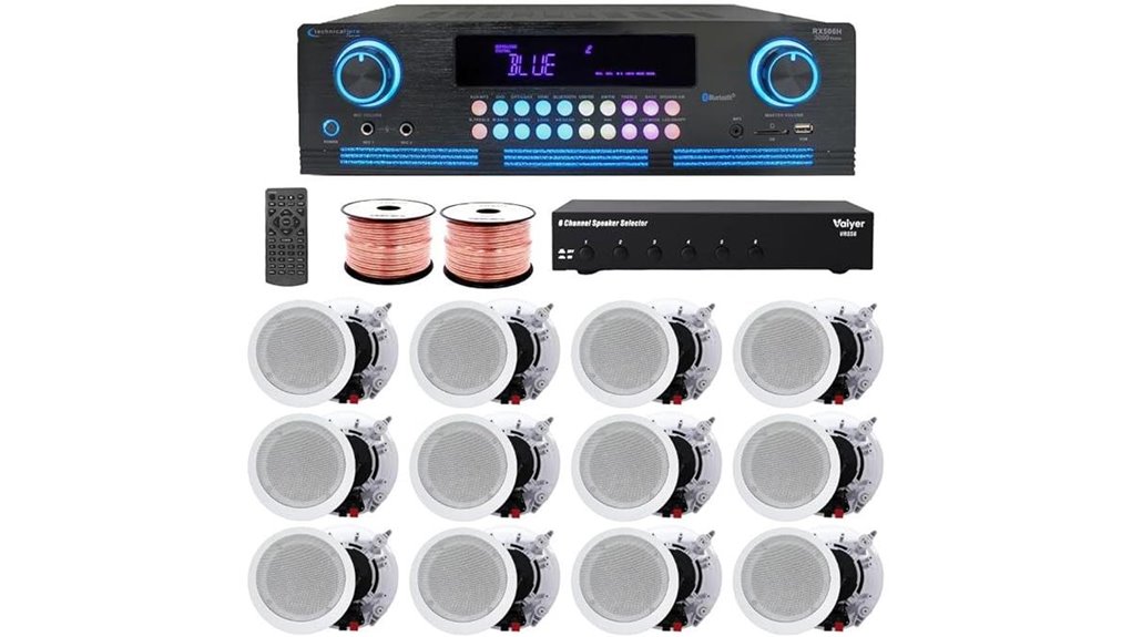 high power ceiling speaker system