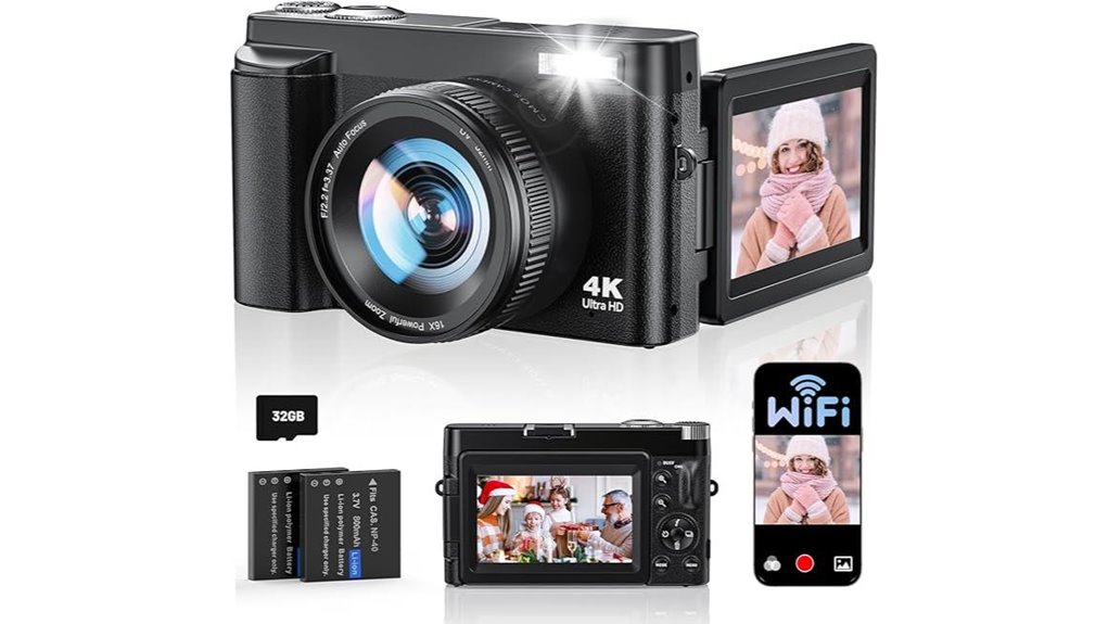 high resolution flip camera