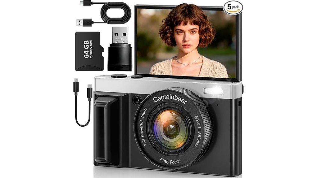 high resolution vlogging camera