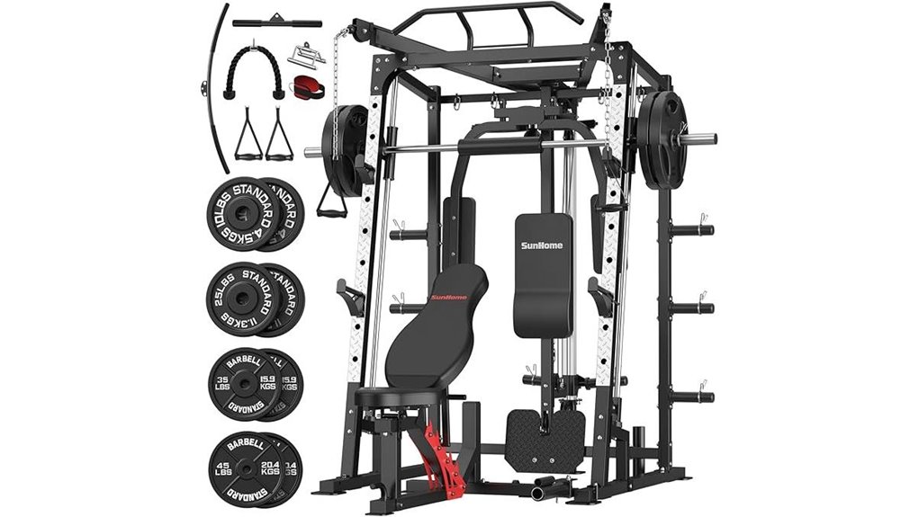 home gym equipment set