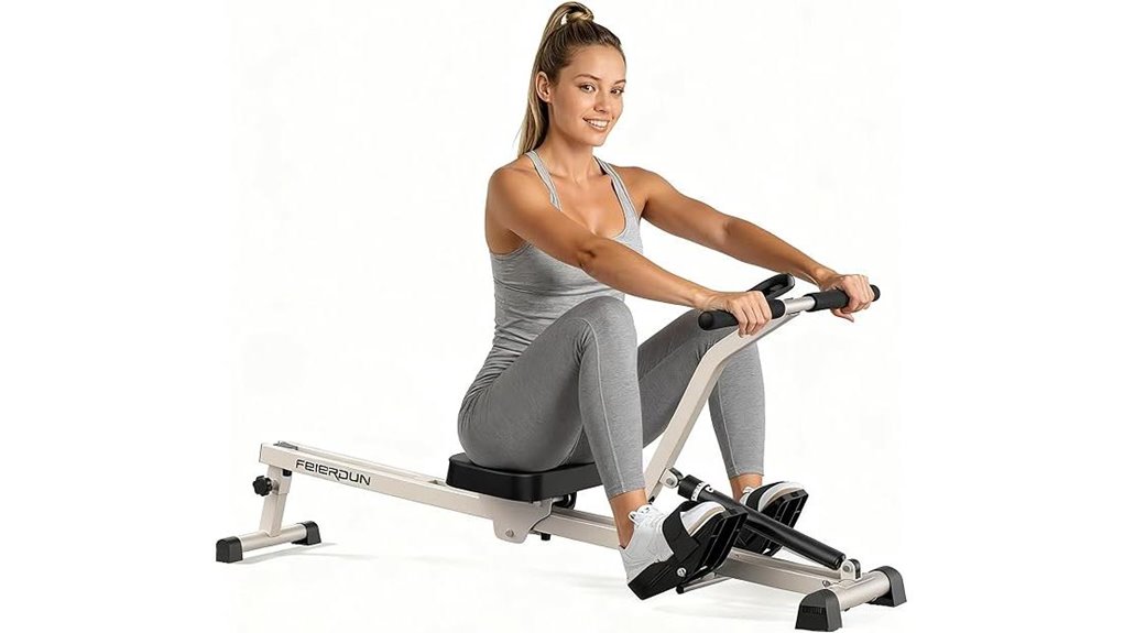 hydraulic resistance rowing machine