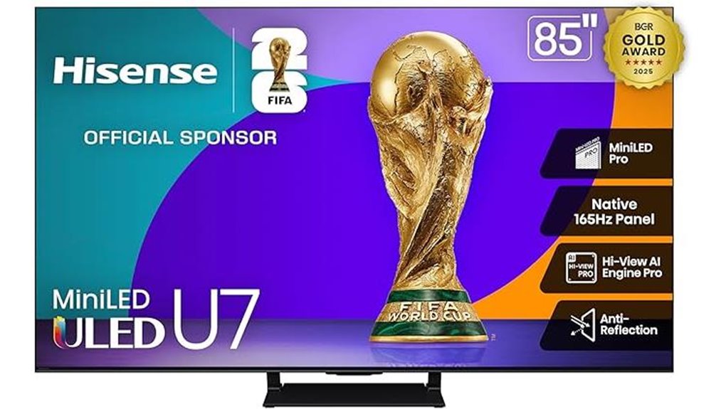 large 85 inch gaming tv