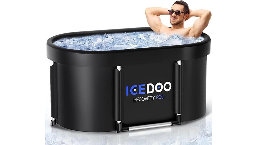 large oval ice tub
