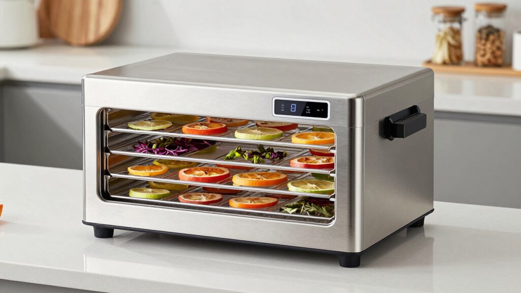 large stainless steel dehydrator