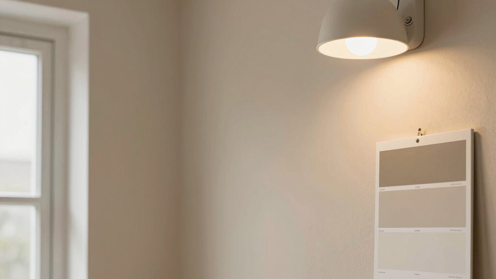 light influences neutral paint shades