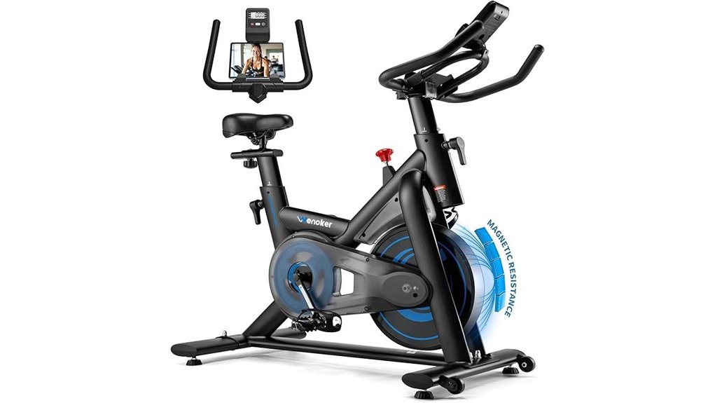 magnetic exercise bike with app