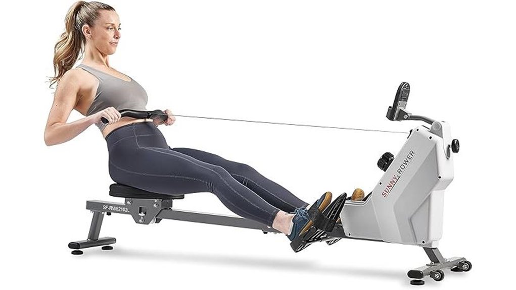 magnetic resistance rowing machine