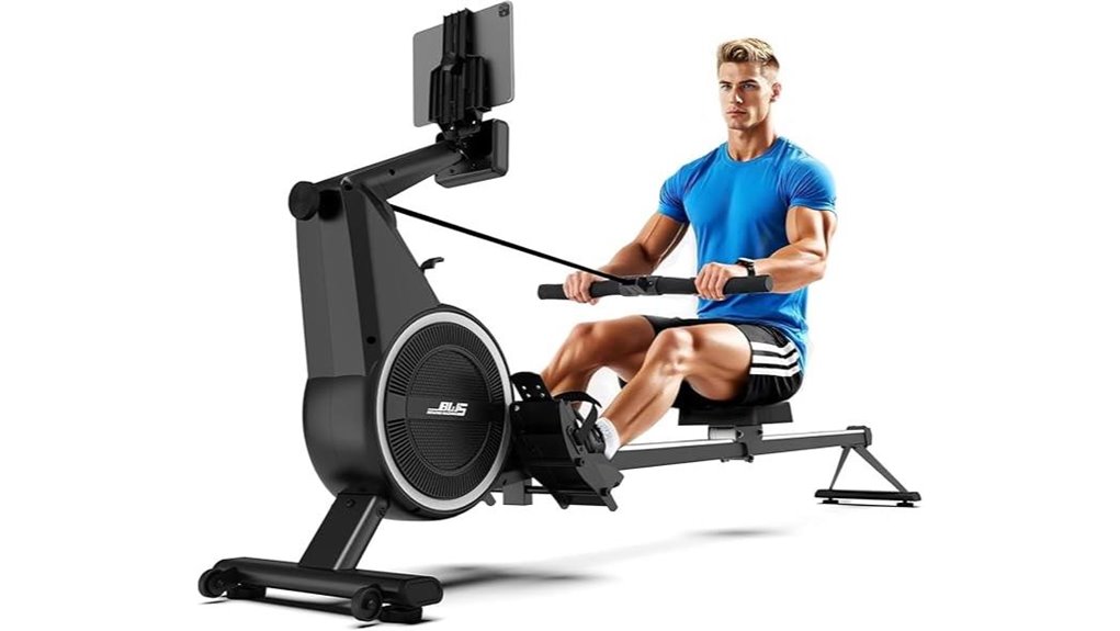 magnetic resistance rowing machine