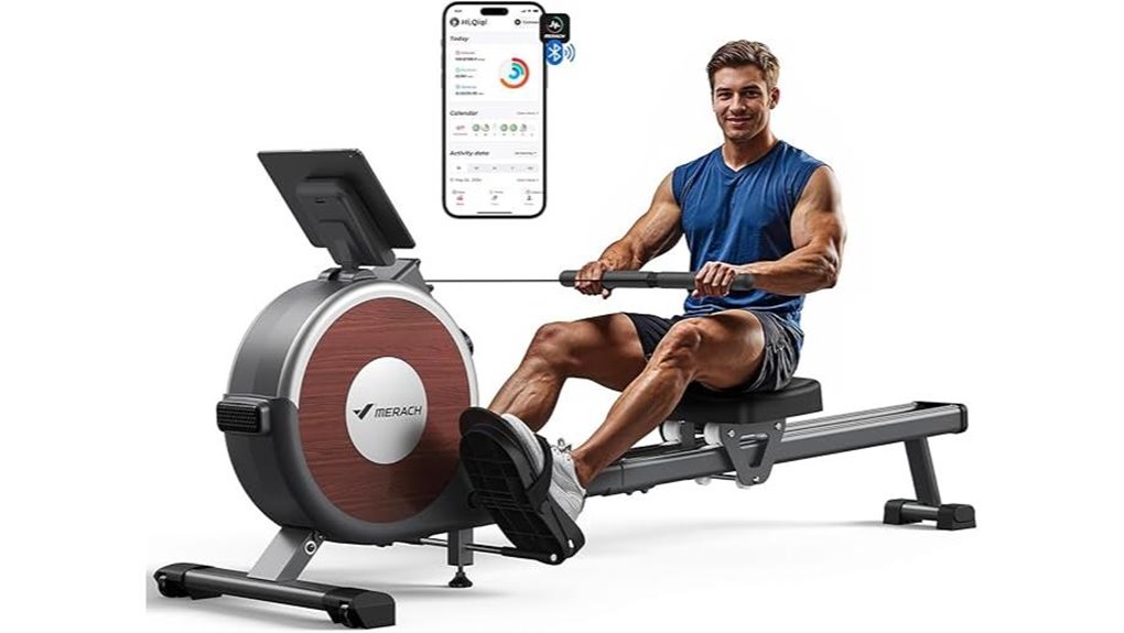 magnetic rowing machine levels