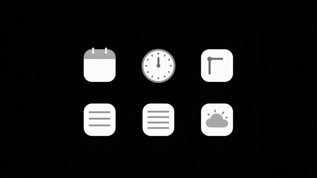 minimalist icons for clarity