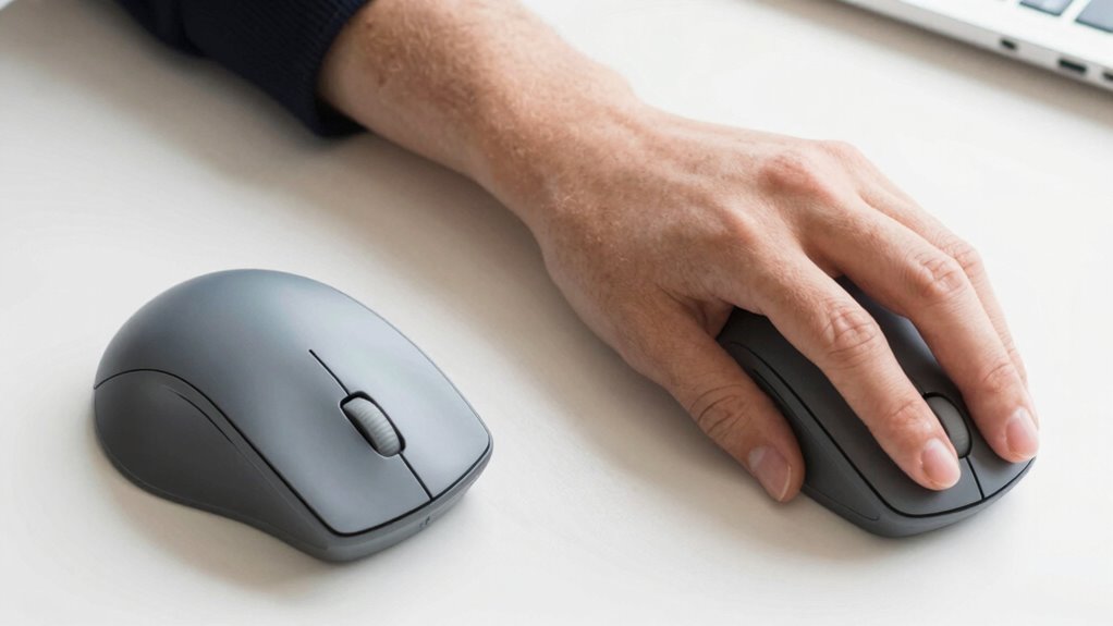 minimizes wrist movement strain
