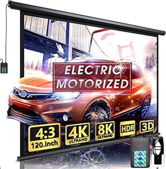 motorized 120 inch screen