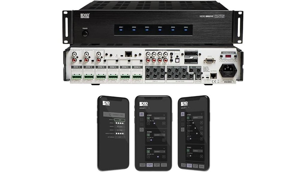 multi zone audio amplifier