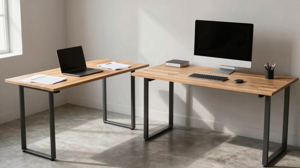 optimal desk depth for comfort