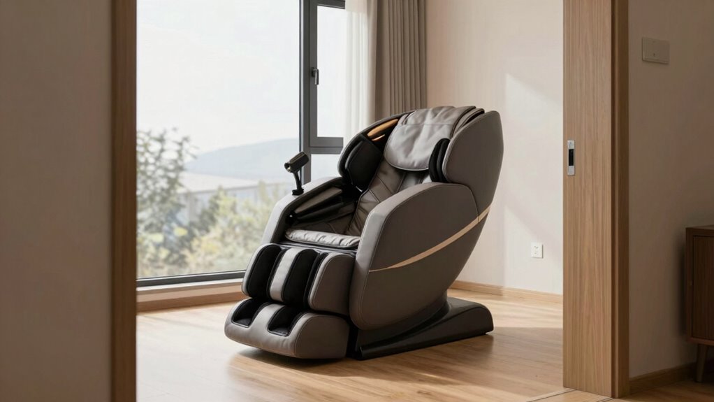 optimal massage chair placement
