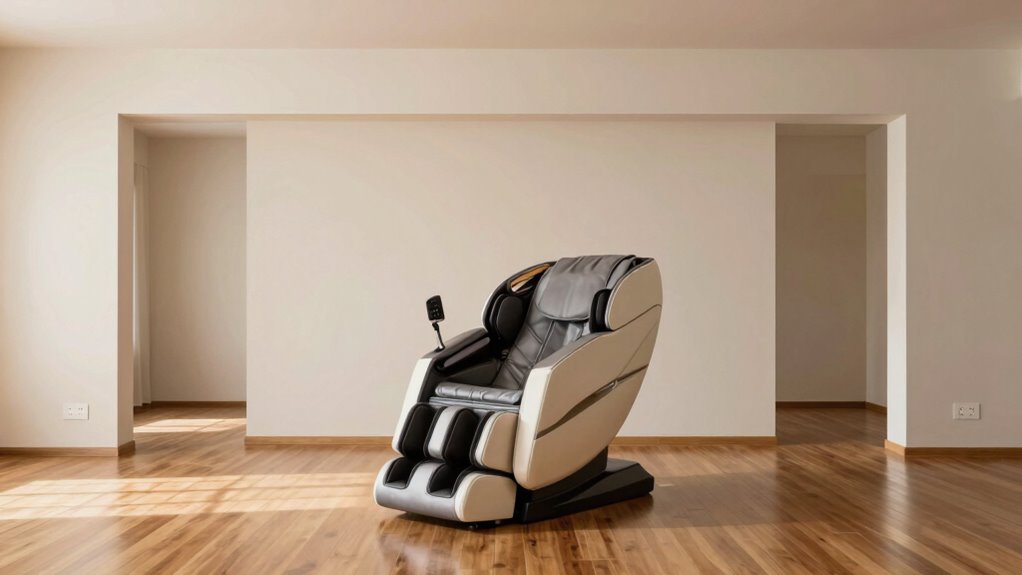 optimal massage chair placement