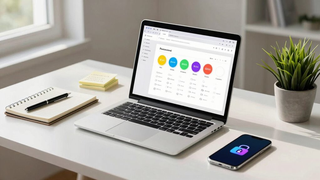 organize passwords for quick access