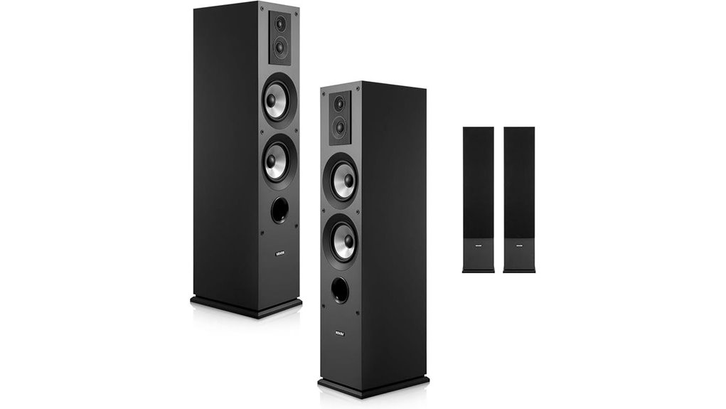 pair of tower speakers